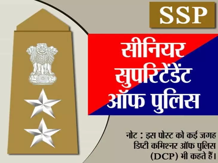 वरिष्ठ पुलिस अधीक्षक (SSP) Senior Superintendent of Police