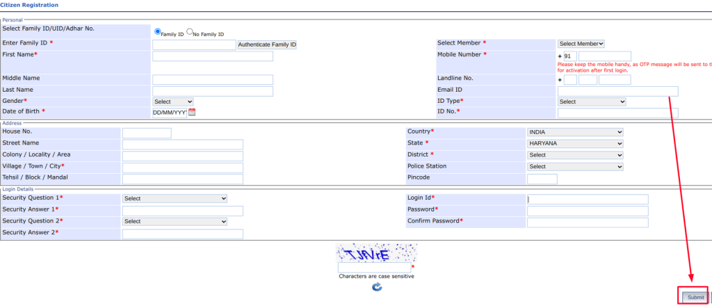 haryana police verification online apply 